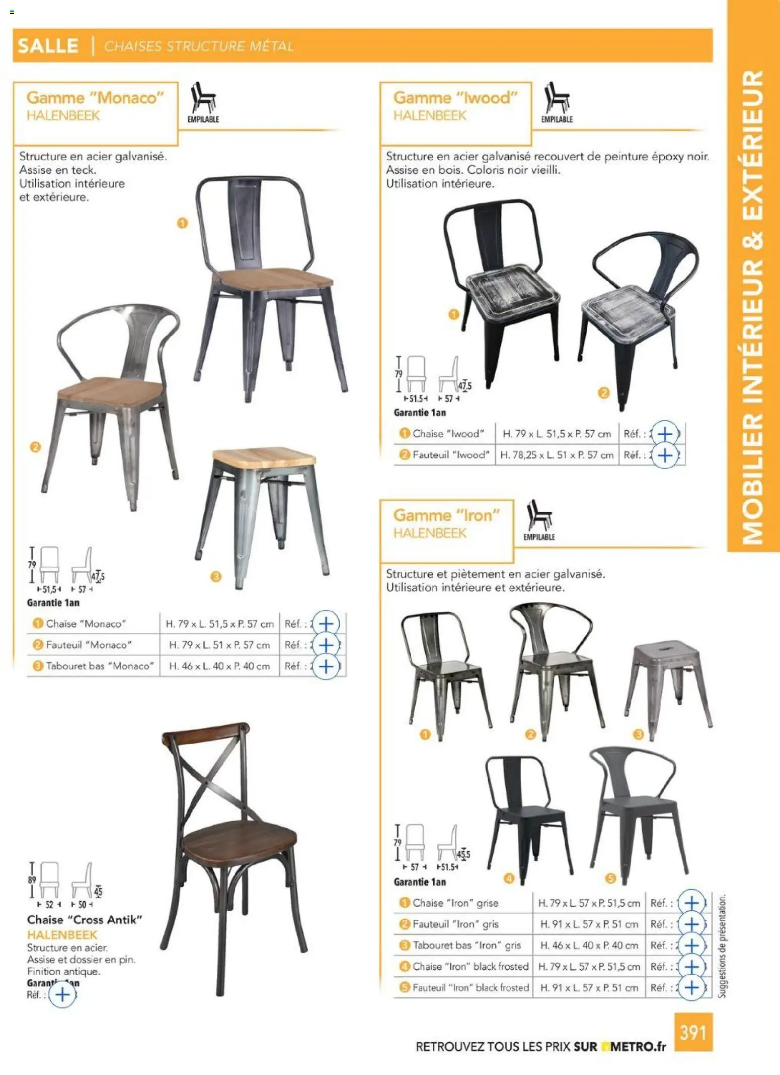 {H1} | Page: 391 | Produits: Fauteuil, Chaise