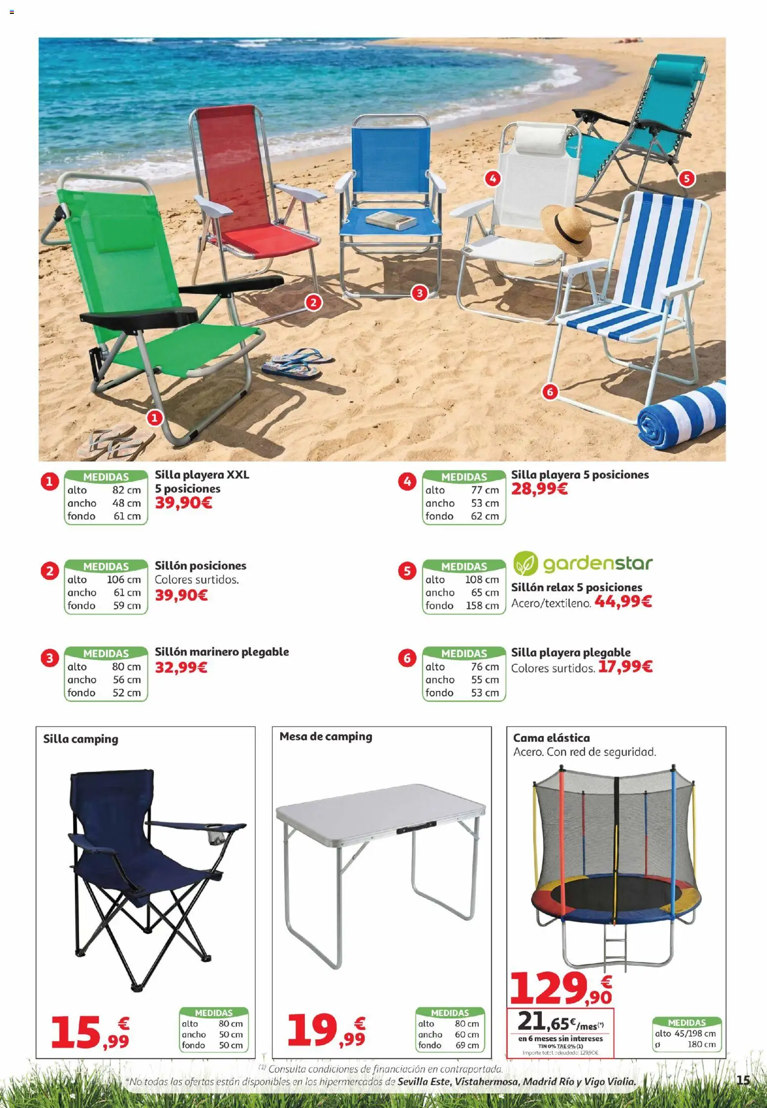 Alcampo  Canarias │ válido desde el 05.05.2026 | Página: 15 | Productos: Cama, Sillón, Mesa, Silla