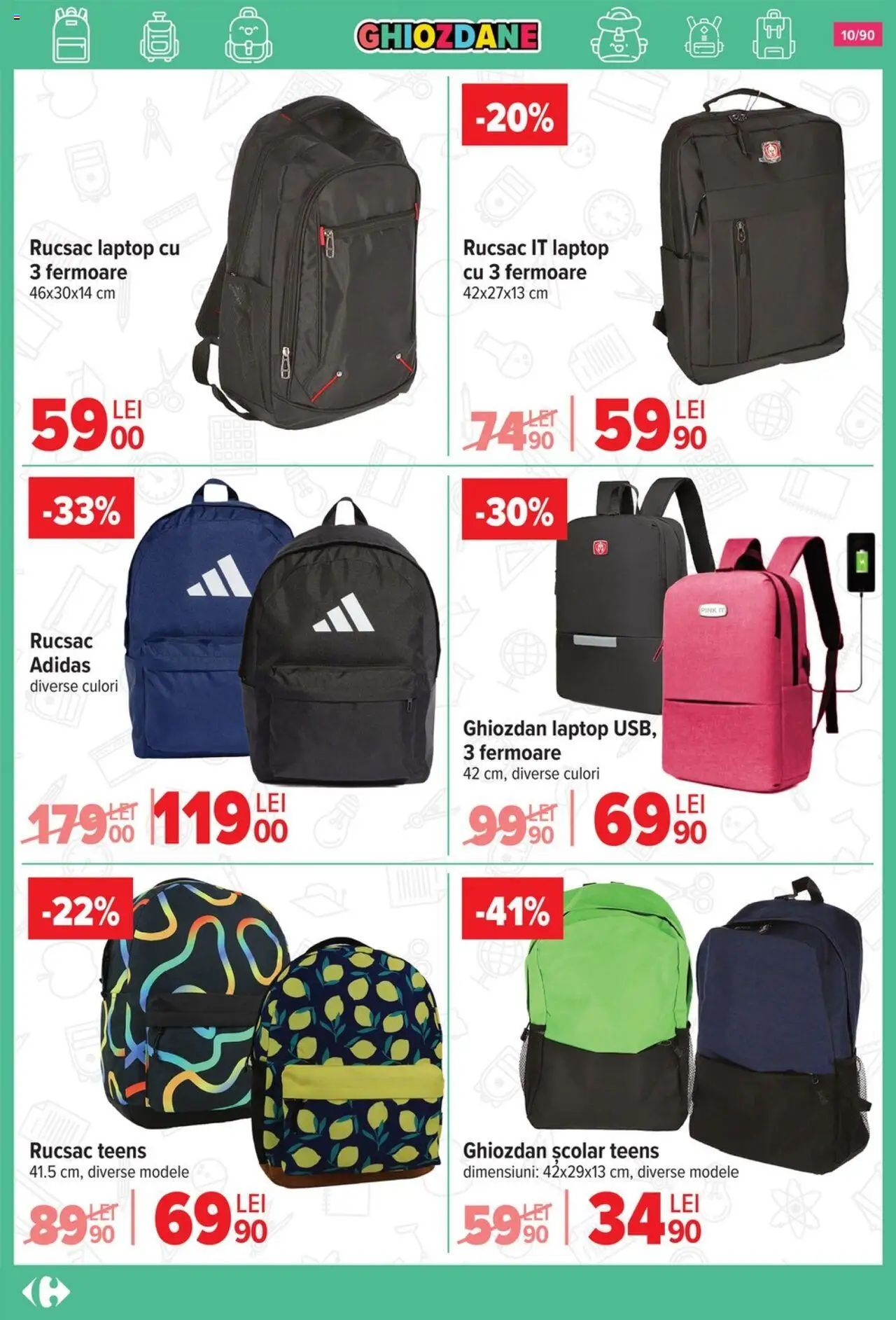 Carrefour catalog - Începe școala – valabil de la 13.08.2025 | Pagină: 11 | Produse: Laptop, Ghiozdan, Rucsac