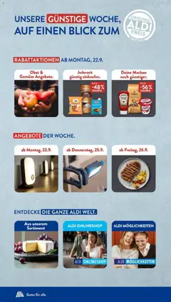 Aldi Süd Prospekt 	 – gültig ab 22.09.2025 | Seite: 2 | Produkte: Heizkörper, Tür, Birne