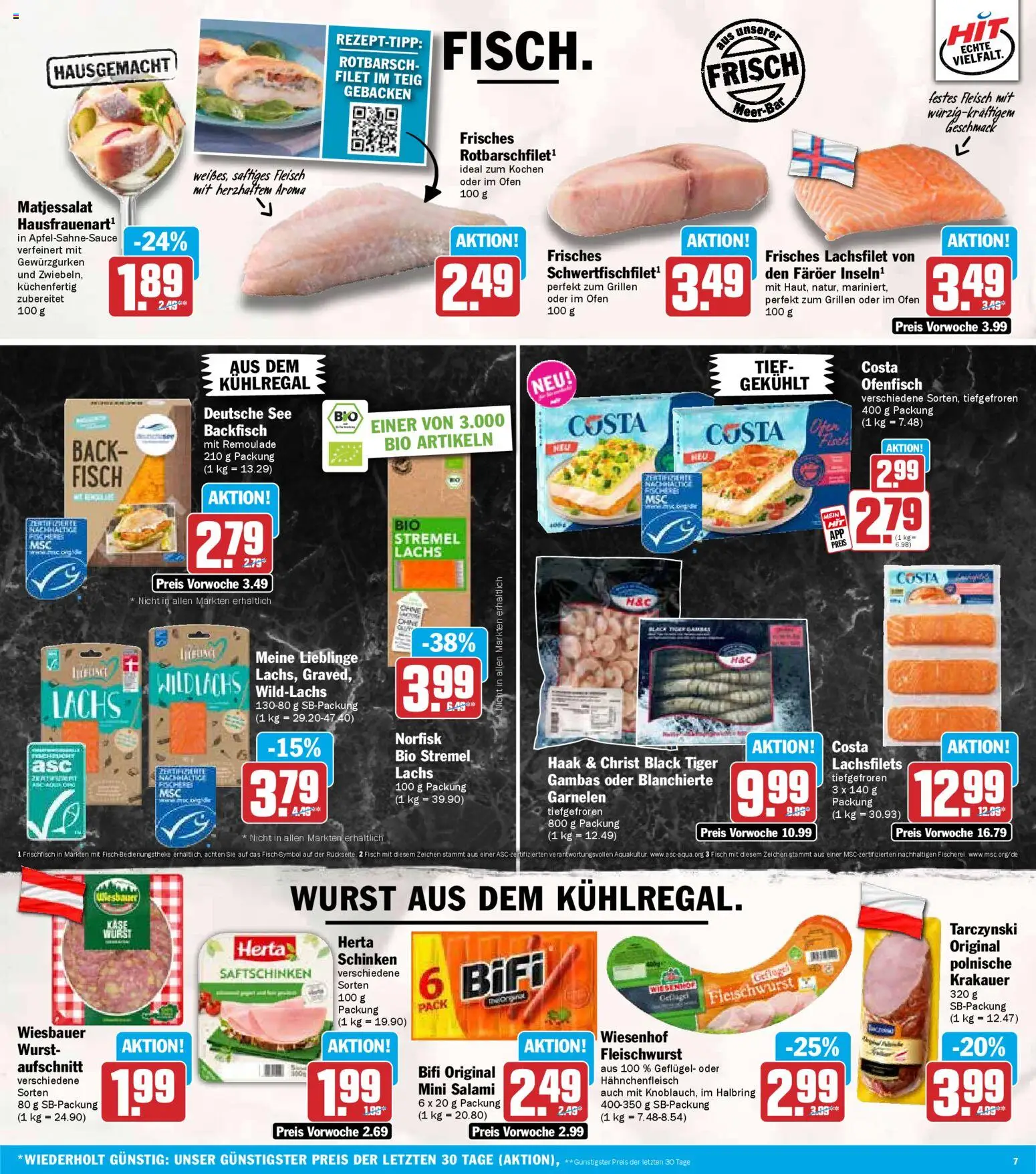 HIT - Baden-Württemberg – gültig ab 03.11.2025 | Seite: 7 | Produkte: Ofen, Lachs, Schinken, Fleisch