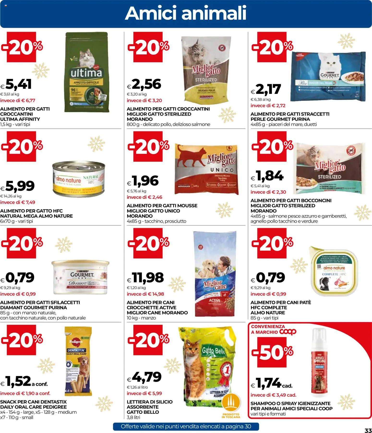 Volantino COOP del 04.12.2025 | Pagina: 33 | Prodotti: Shampoo, Paté, Tacchino, Agnello