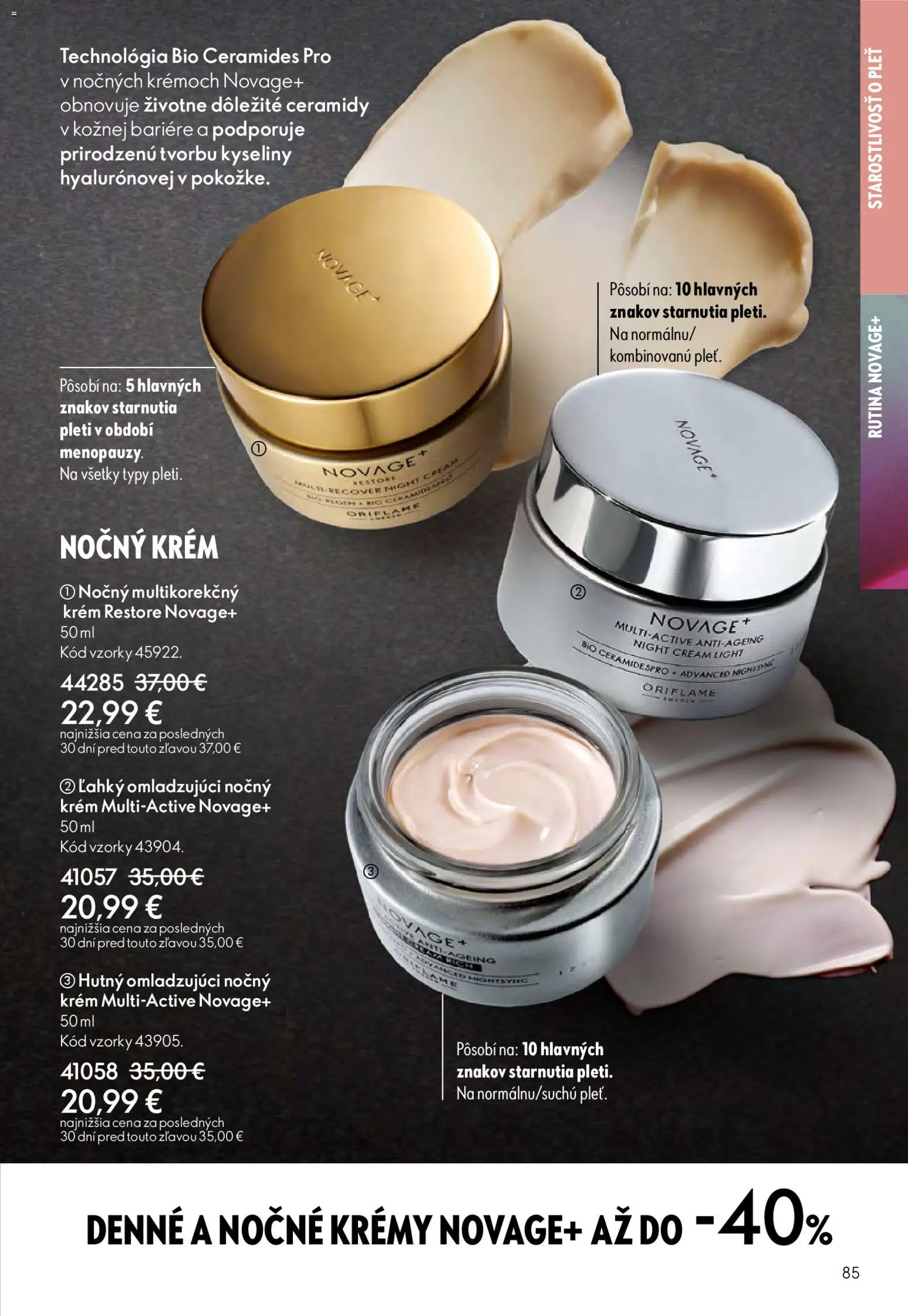 Nové Oriflame akcie – leták je platný od 15.04.2026 | Strana: 85 | Produkty: Krém