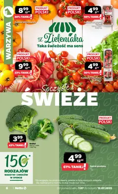 Netto gazetka - Spożywcza od 07.07.2025 | Strona: 6 | Produkty: Brokuł, Warzywa