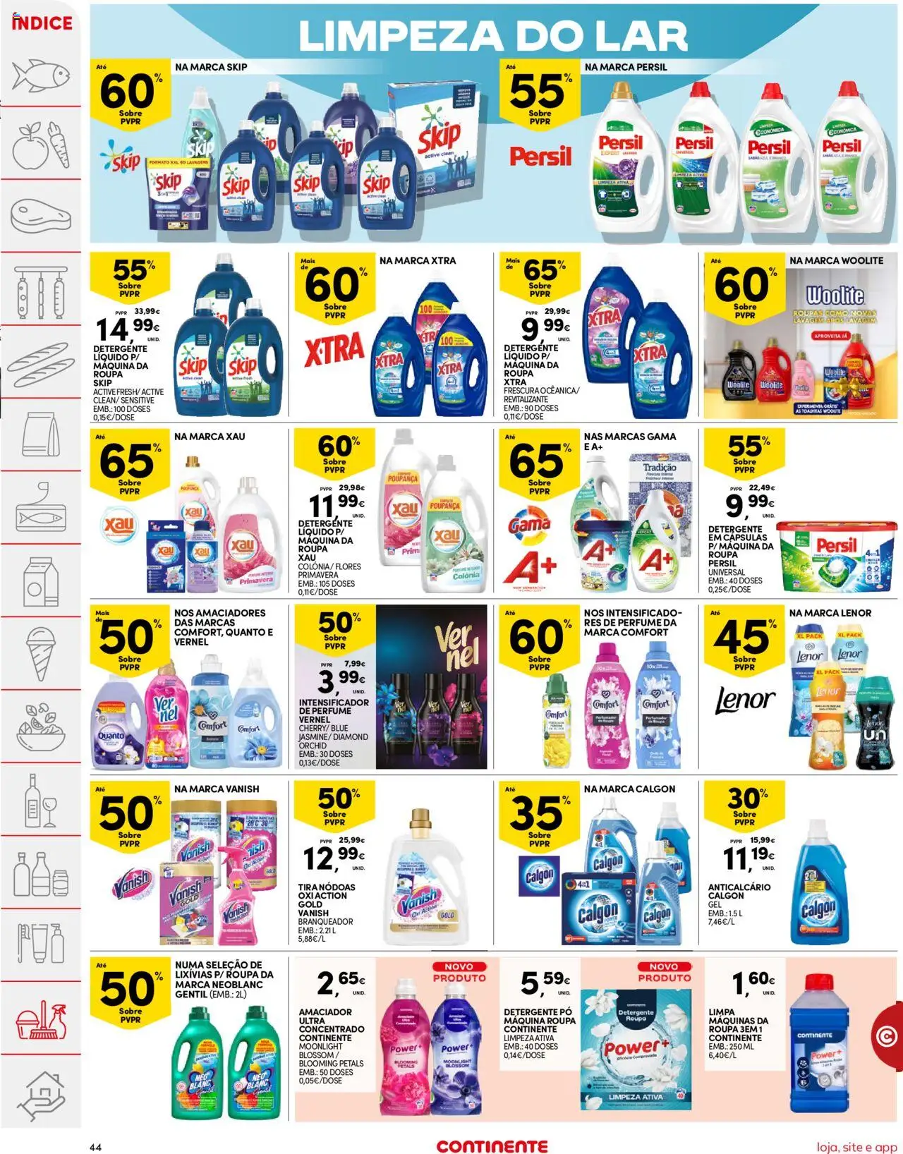 Continente folheto │ válido de 07.10.2025 | Página: 44 | Produtos: Flores, Perfume, Pó, Roupas