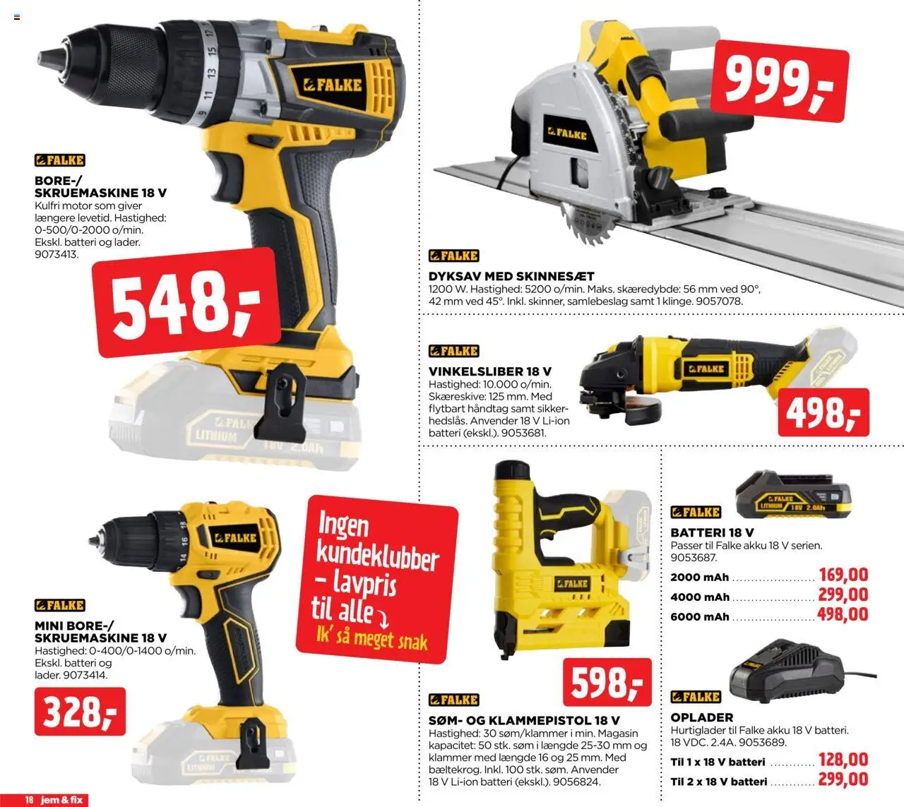 Jem & fix Tilbudsavis gyldig fra 10.08.2025 | Side: 18 | Produkter: Søm, Batteri