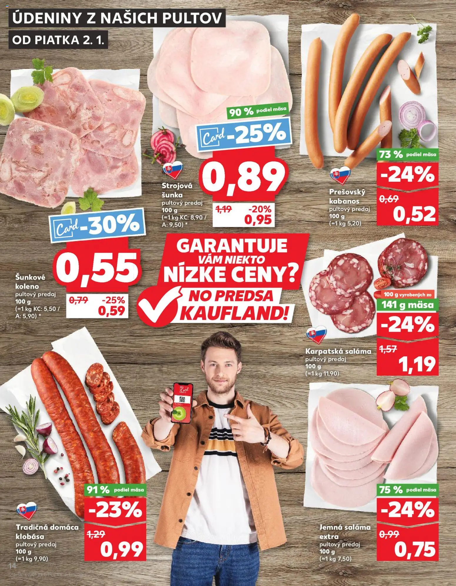 Kaufland SK akciós ujság - amely érvényes a következő dátumtól: 02.01.2026 | Oldal: 14