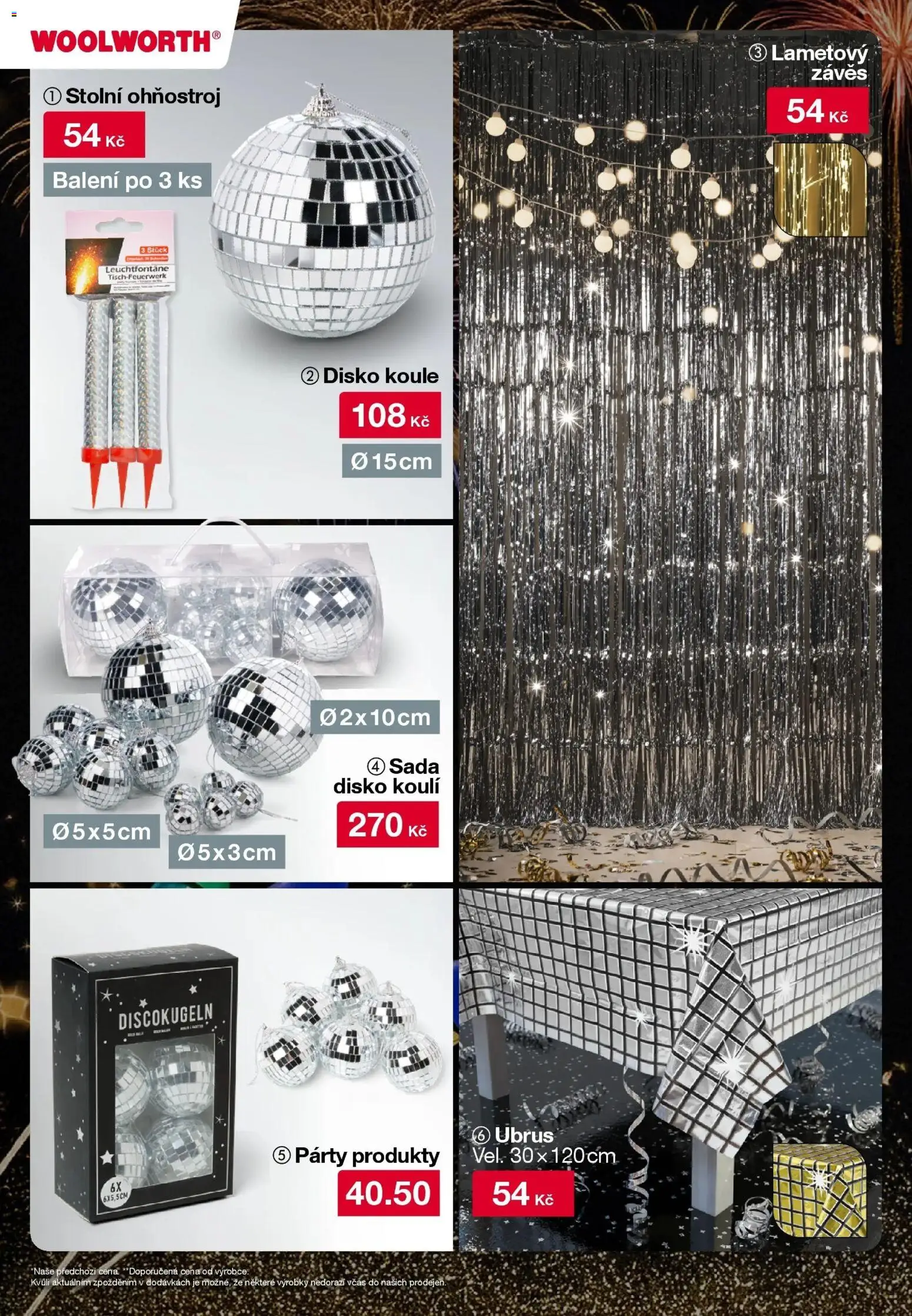Woolworth leták od 12.12.2025 | Strana: 15 | Produkty: Závěs, Ohňostroj, Ubrus