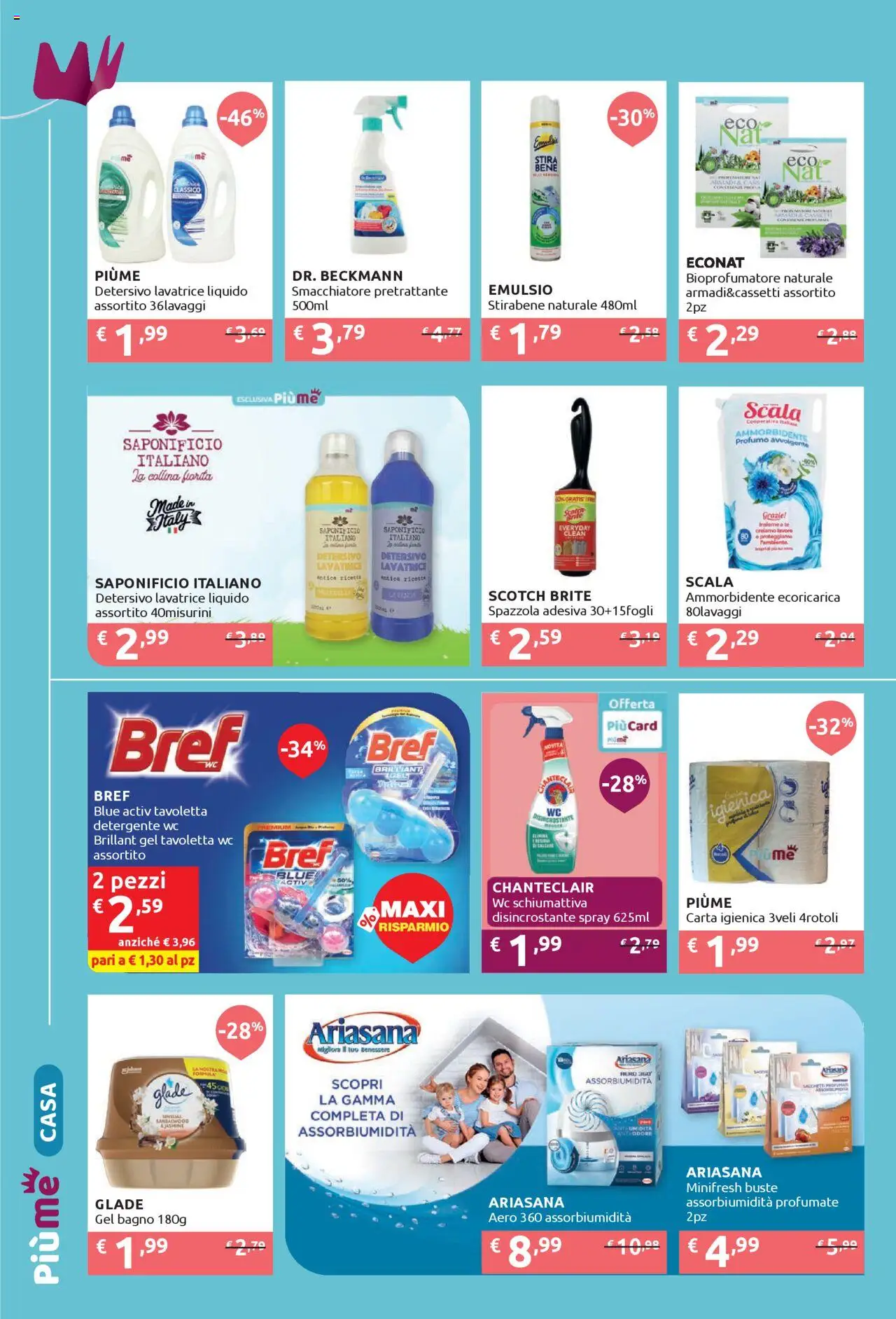 Volantino IperSoap del 04.08.2025 | Pagina: 4 | Prodotti: Spazzola, Ammorbidente, Smacchiatore, Scala