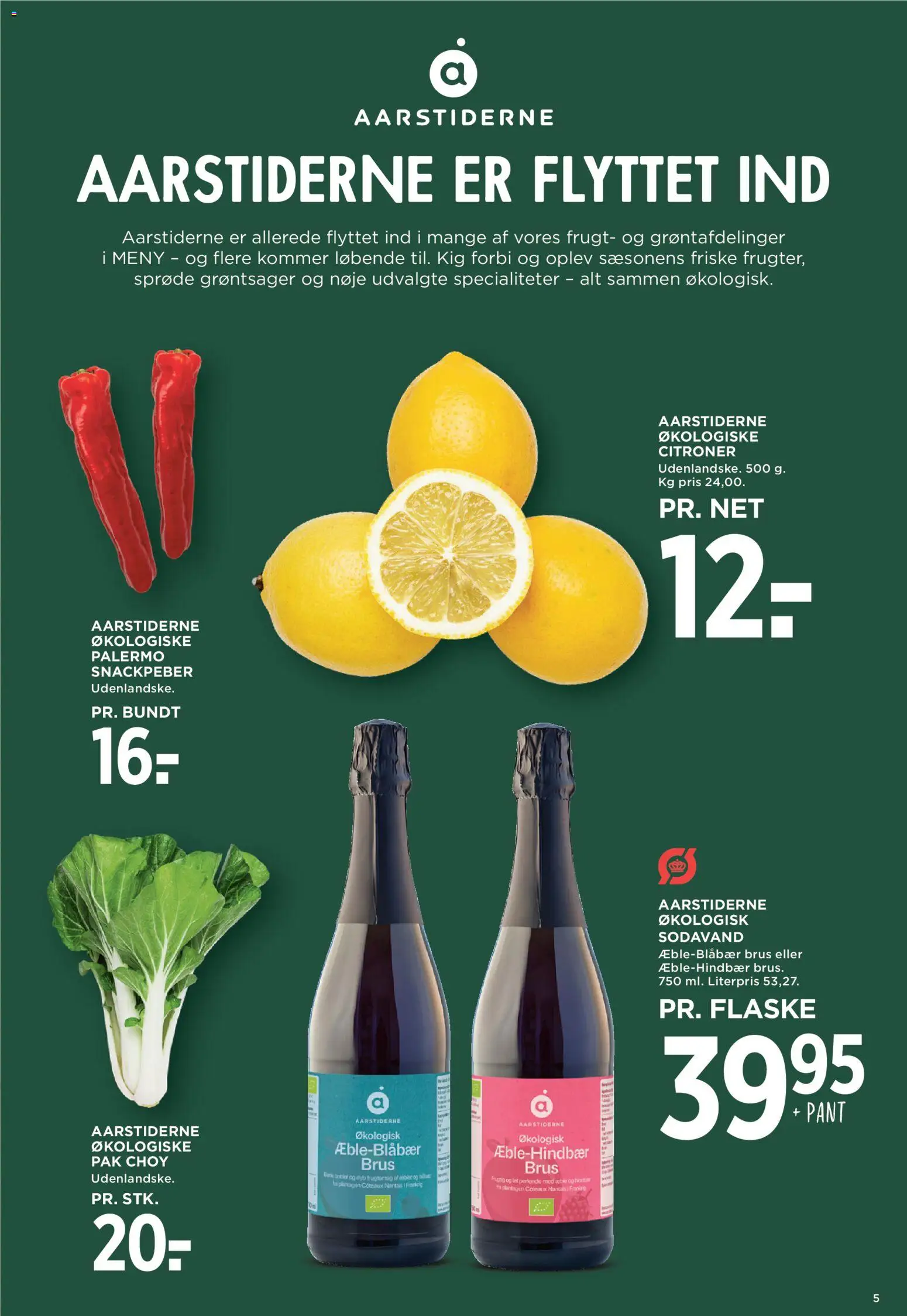 Meny tilbudsavis – gyldig fra 17.04.2026 | Side: 5 | Produkter: Snackpeber, Citroner, Sodavand
