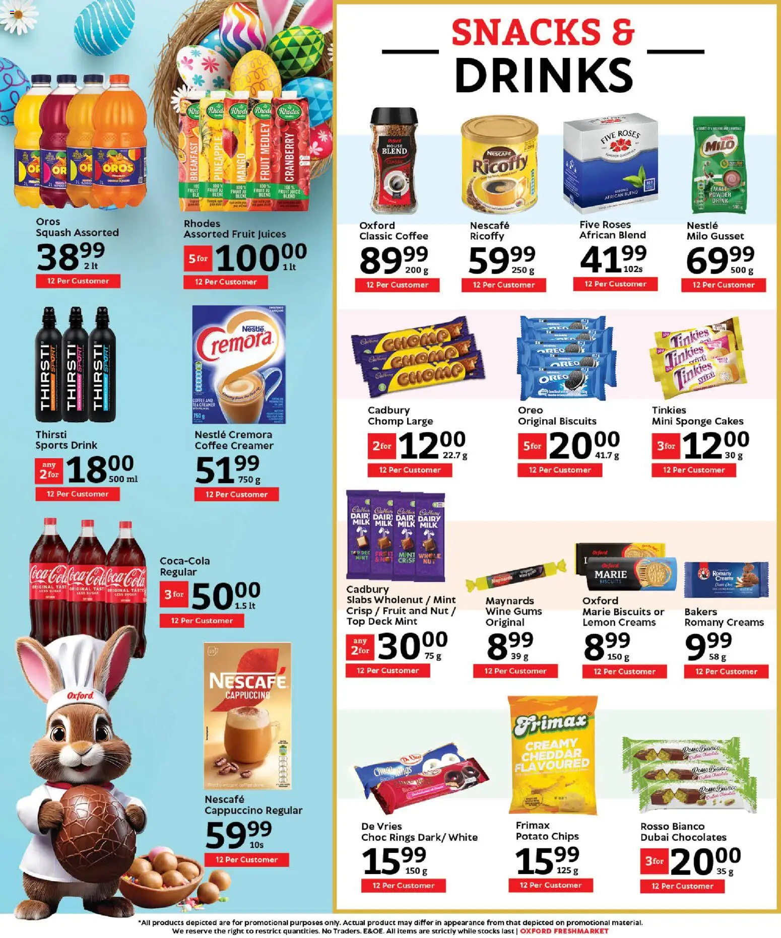 New Oxford Freshmarket catalogue – valid from 11.03.2026 | Page: 10 | Products: Coffee, Snacks, Chips, Fruit