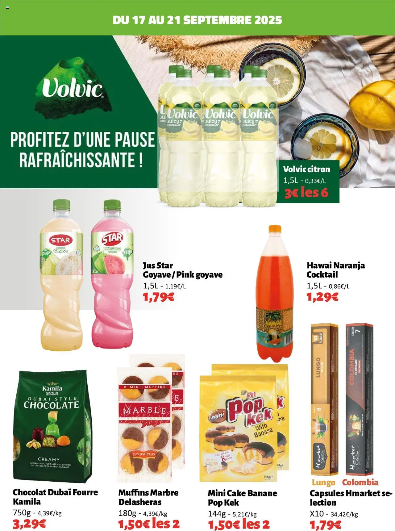  | Page: 5 | Produits: Muffins, Volvic, Goyave, Jus