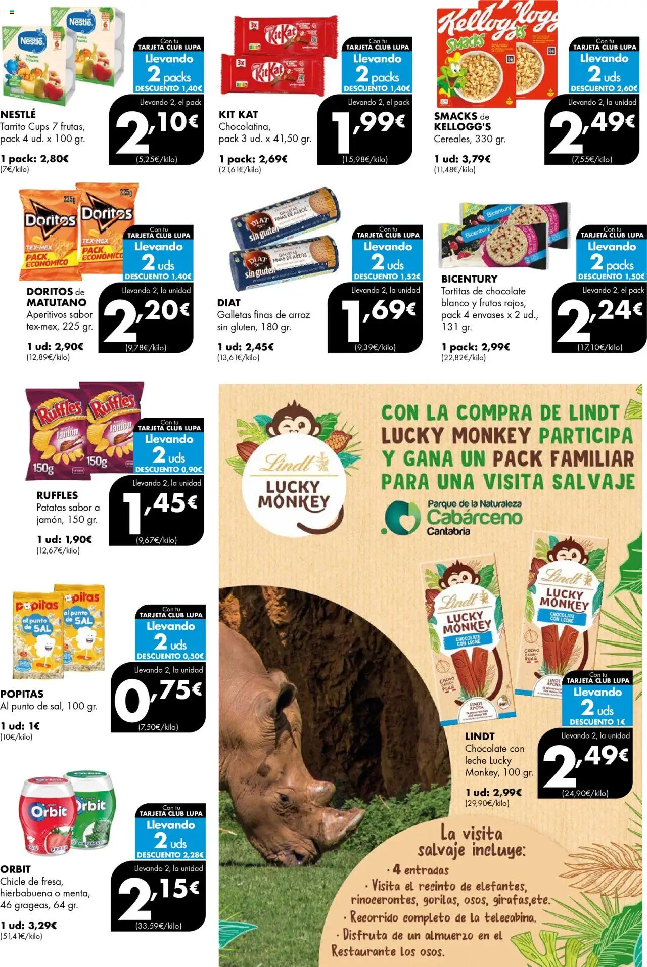 Lupa Supermercados folleto │ válido desde el 18.09.2025 | Página: 3 | Productos: Leche, Galletas, Chocolate con leche, Φρυγανιές σικάλεως