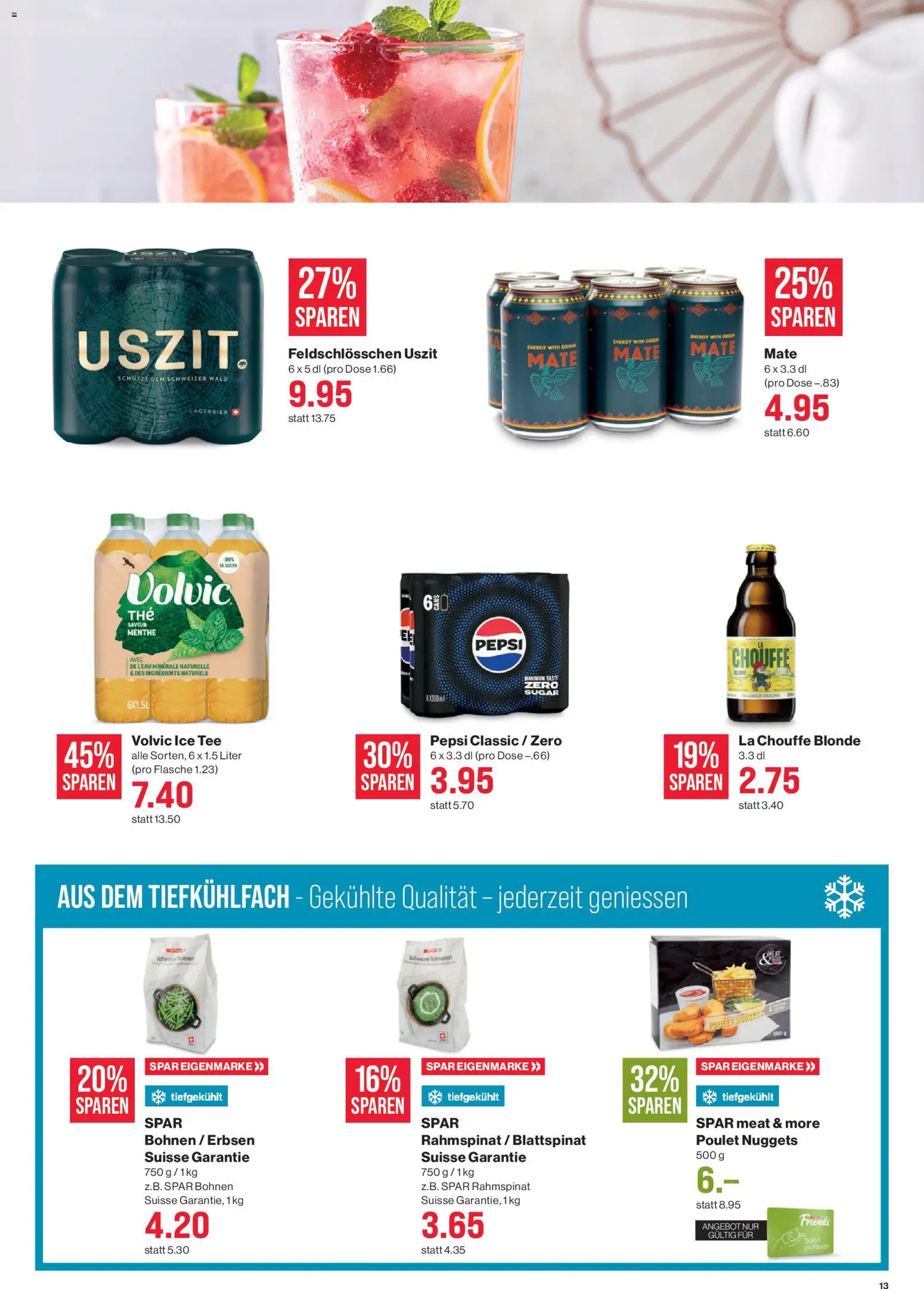 SPAR aktionen – gültig ab 05.03.2026 | Seite: 13 | Produkte: Ridge, Tee, Erbsen