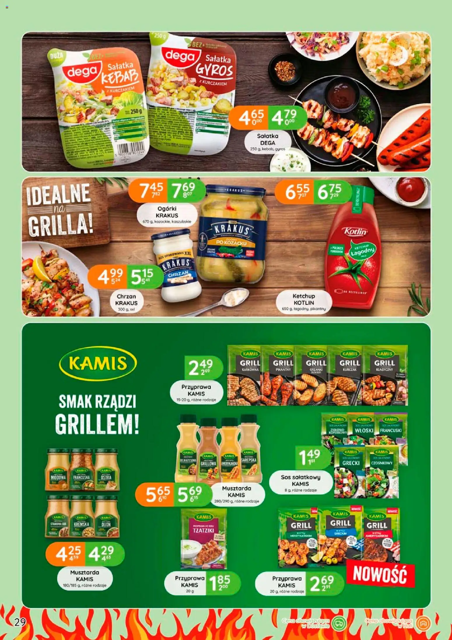 Eurocash gazetka - Grill od 09.04.2026 | Strona: 29 | Produkty: Tzatziki, Kurczak, Kebab, Ogórki