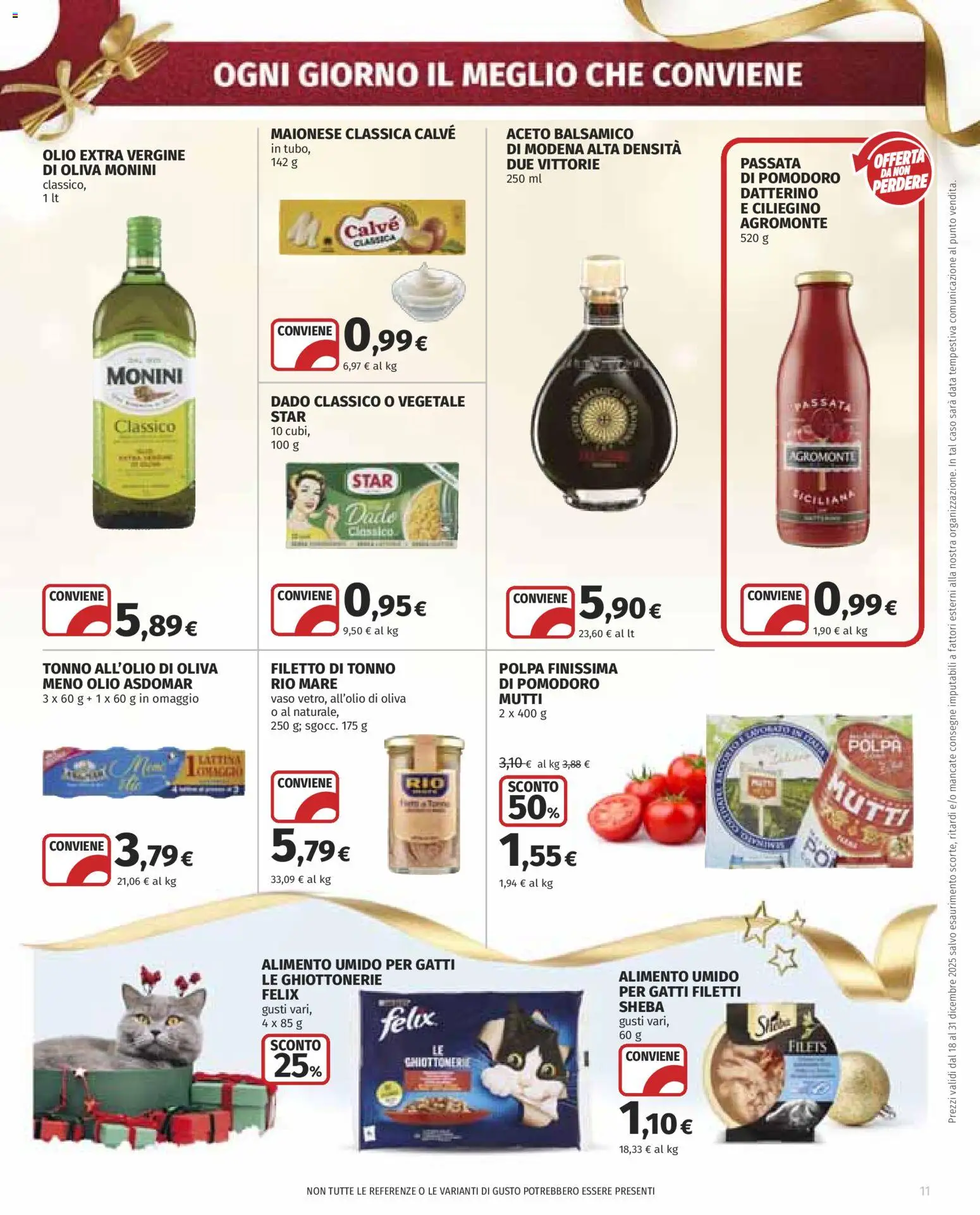 Volantino COOP del 18.12.2025 | Pagina: 11 | Prodotti: Data, Olio extra vergine, Mutti, Vaso