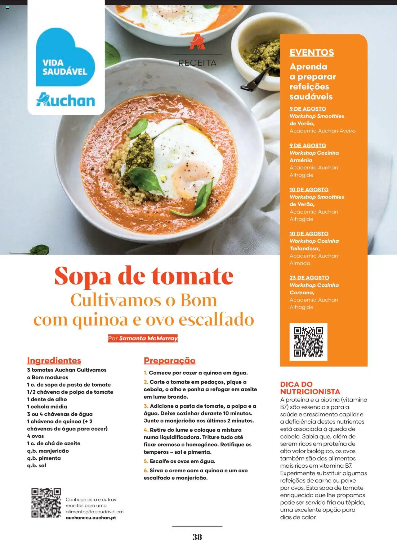 Auchan - Relaxe e cuide de si │ válido de 01.08.2025 | Página: 38 | Produtos: Agua, Pimenta, Quinoa, Sal