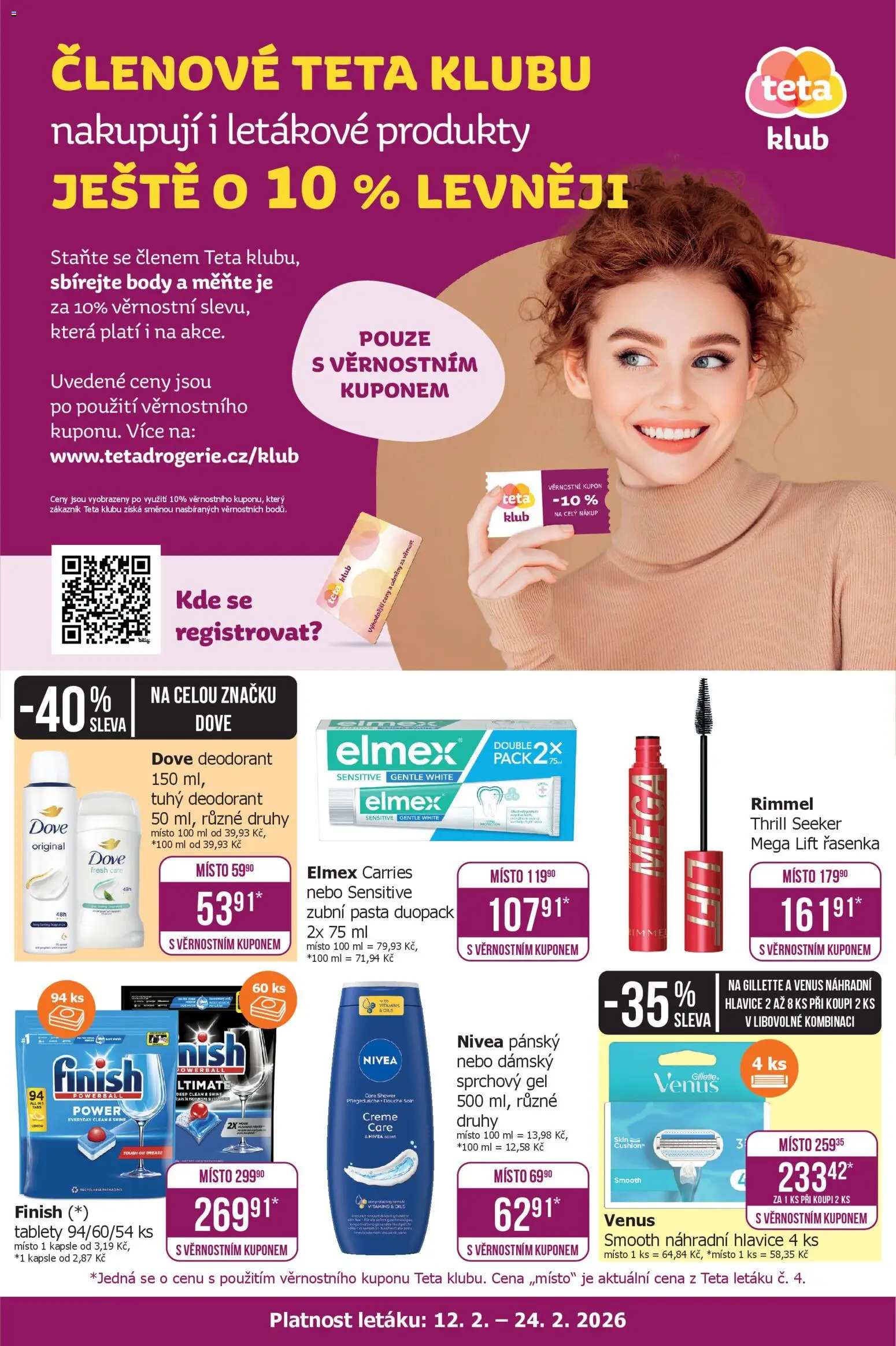 TETA Drogerie leták - Klub od 12.02.2026 | Strana: 1
