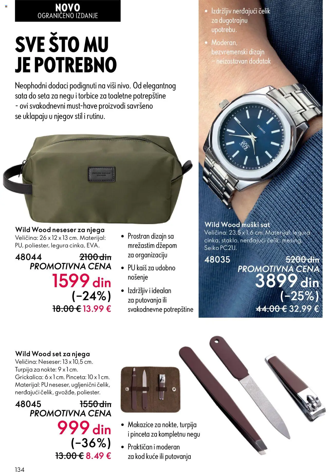 Oriflame katalog - važi od 08.10.2025 | Strana: 134 | Proizvode: Kaiš, Turpija za nokte, Sto