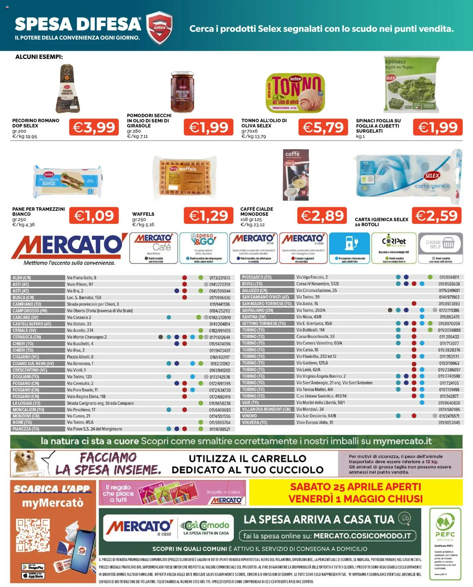 Volantino Mercatò del 23.04.2026 | Pagina: 20 | Prodotti: Carta igienica, Pomodori, Carrello, Tonno