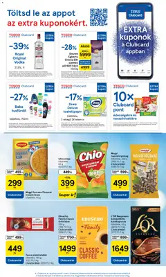 Tesco Szupermarket - Akciós újság  - amely érvényes a következő dátumtól: 26.02.2026 | Oldal: 3 | Termékek: Napraforgómag, Kávékapszula, Kávé, Tusfürdő