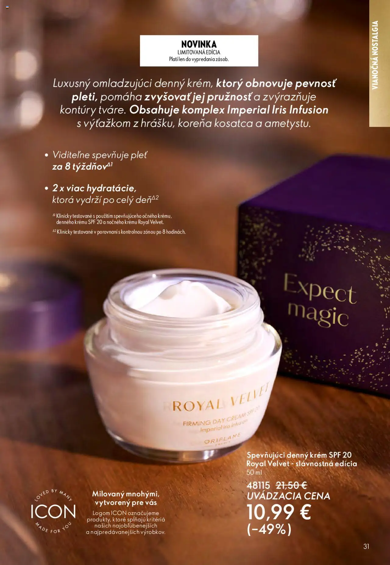 Nové Oriflame akcie – leták je platný od 12.11.2025 | Strana: 31 | Produkty: Krém