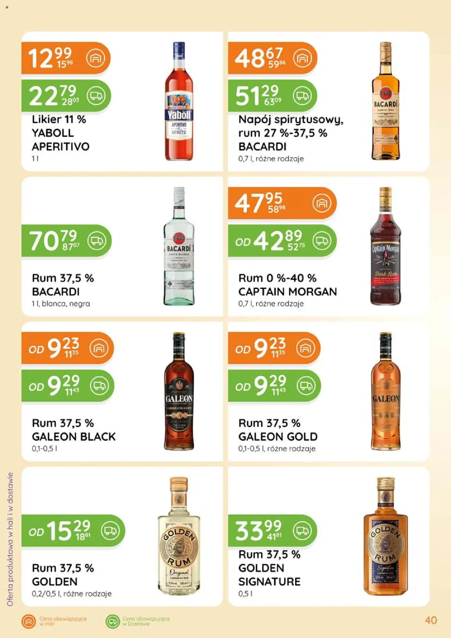 Eurocash Gazetka - Katalog Alkoholowy od 01.02.2026 | Strona: 40 | Produkty: Captain Morgan, Rum