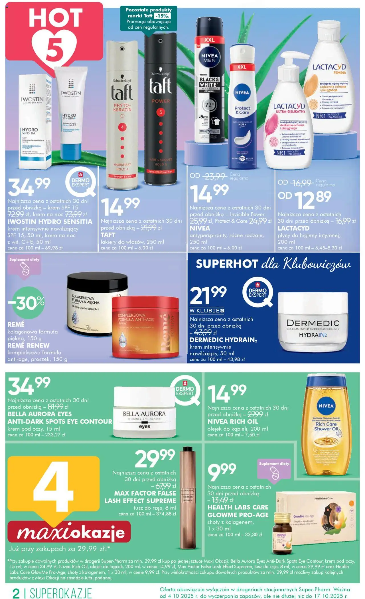 Super-pharm Gazetka od 04.10.2025 | Strona: 2 | Produkty: Lakiery, Krem