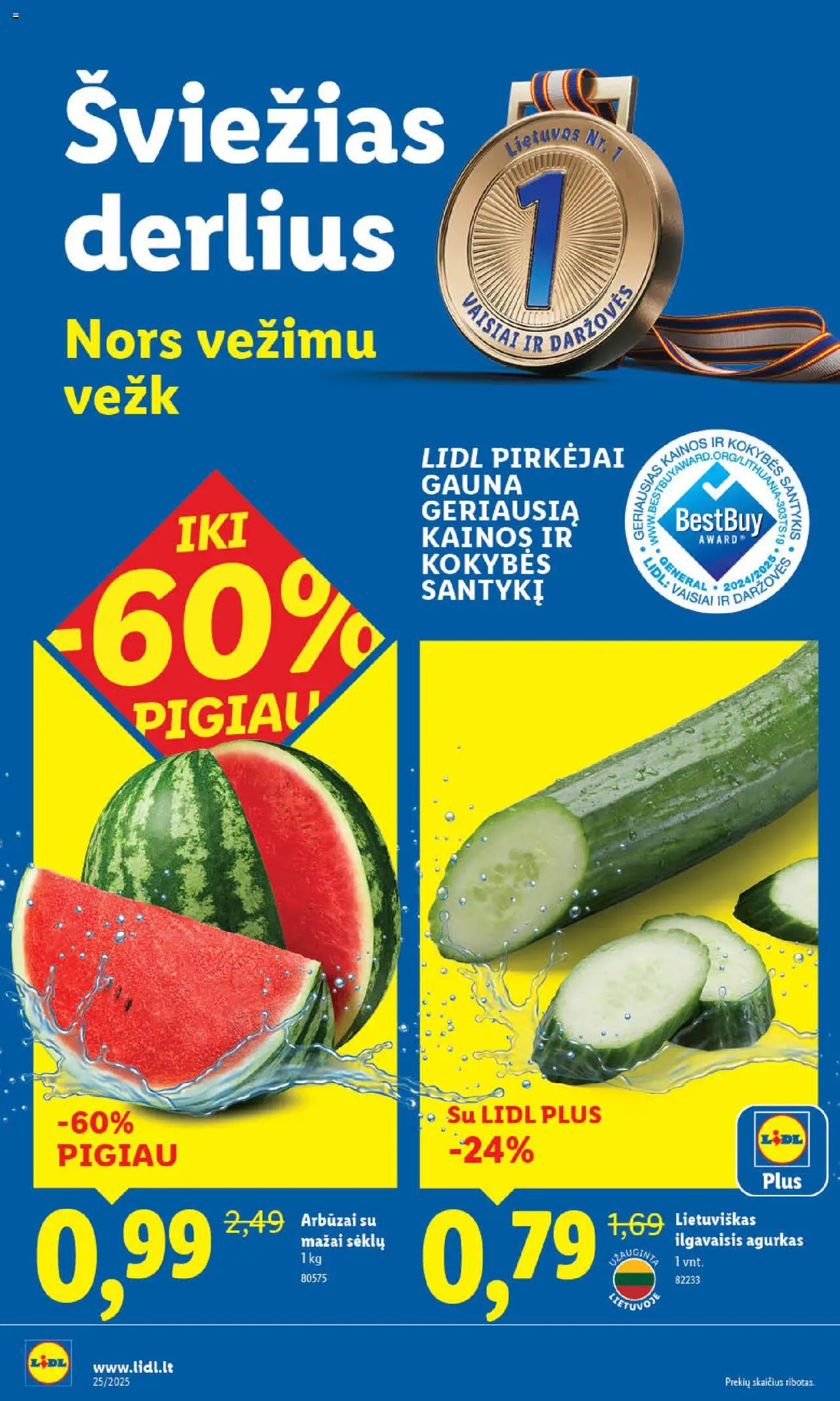 LIDL leidinys│galioja nuo 16.06.2025 | Puslapis: 4 | Prekių: Agurkas