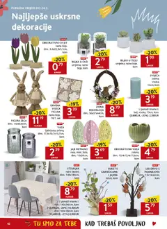 Katalog Konzum - Pregled kataloga iz trgovine Konzum, vrijedi od 11.03.2026 | Stranica: 42 | Proizvodi: Vaza, Stolnjak