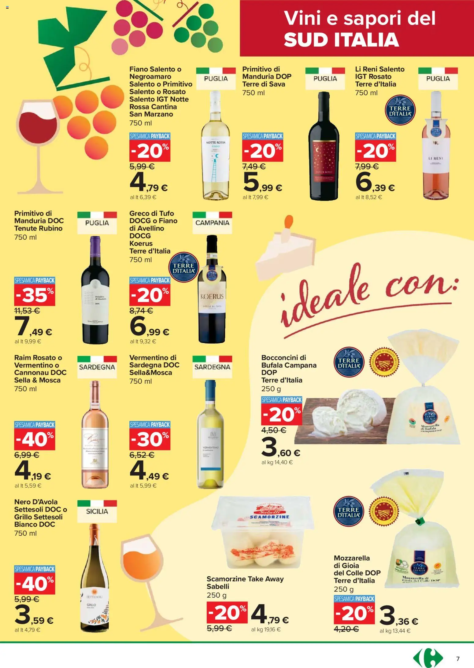 Volantino Carrefour del 26.02.2026 | Pagina: 7 | Prodotti: Mozzarella