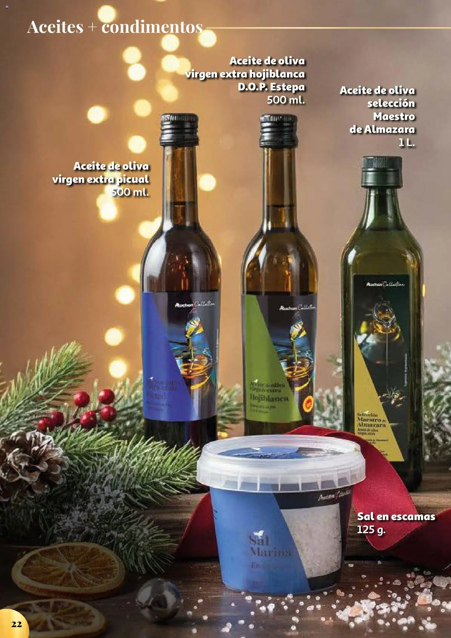 Alcampo -Auchan collection|Auchan Collection Un momento gastronómico excepcional │ válido desde el 15.12.2025 | Página: 22 | Productos: Aceite, Aceite de oliva, Aceite de oliva virgen extra