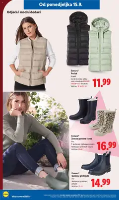 Lidl katalog | vrijedi od 15.09.2025 | Stranica: 24 | Proizvodi: Odjeća, Prsluk, Čizme, Gumene čizme