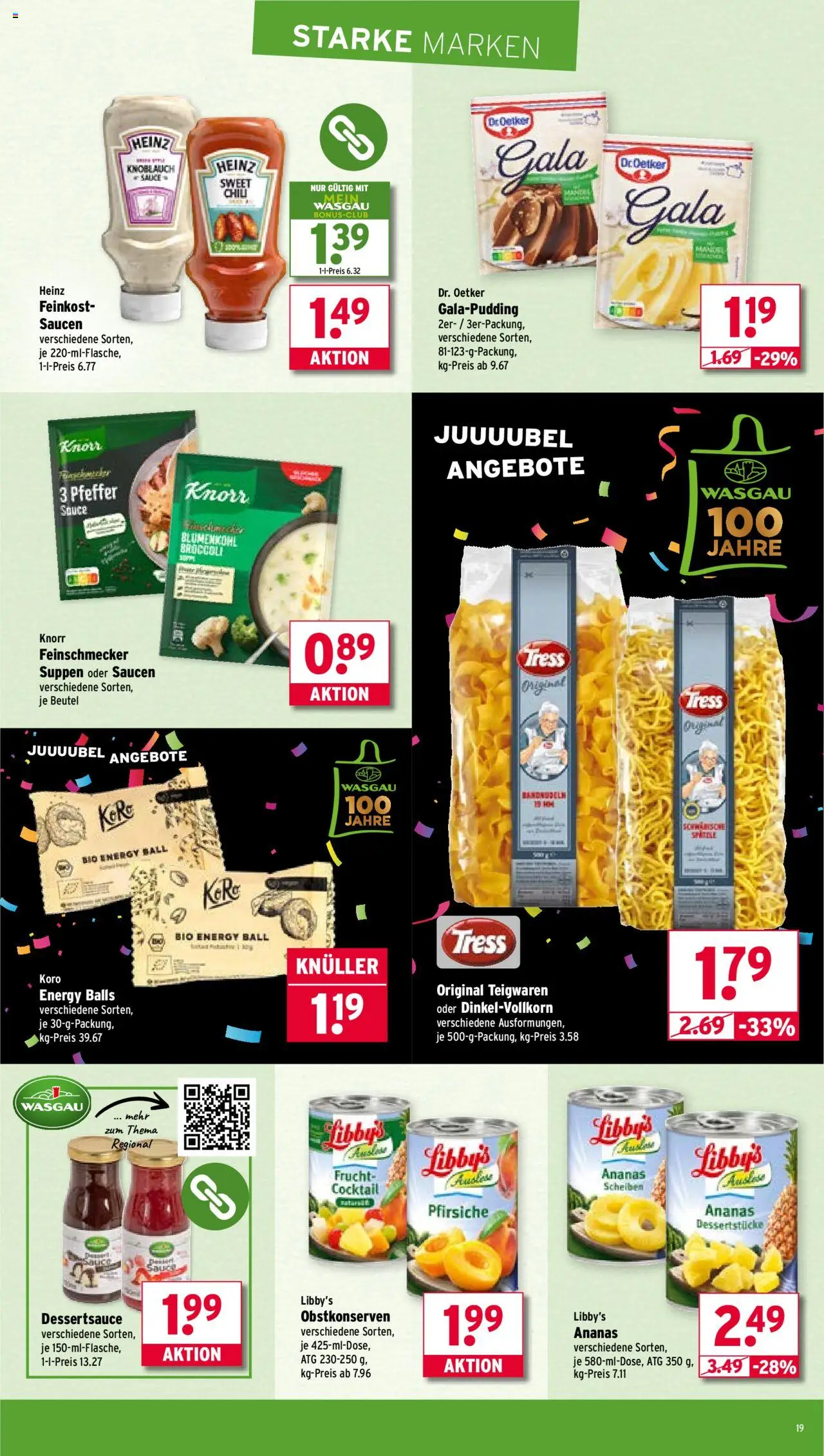 Wasgau Prospekt 	 - gültig ab dem 11.08.2025 | Seite: 19 | Produkte: Ananas, Pfeffer, Knoblauch, Blumenkohl