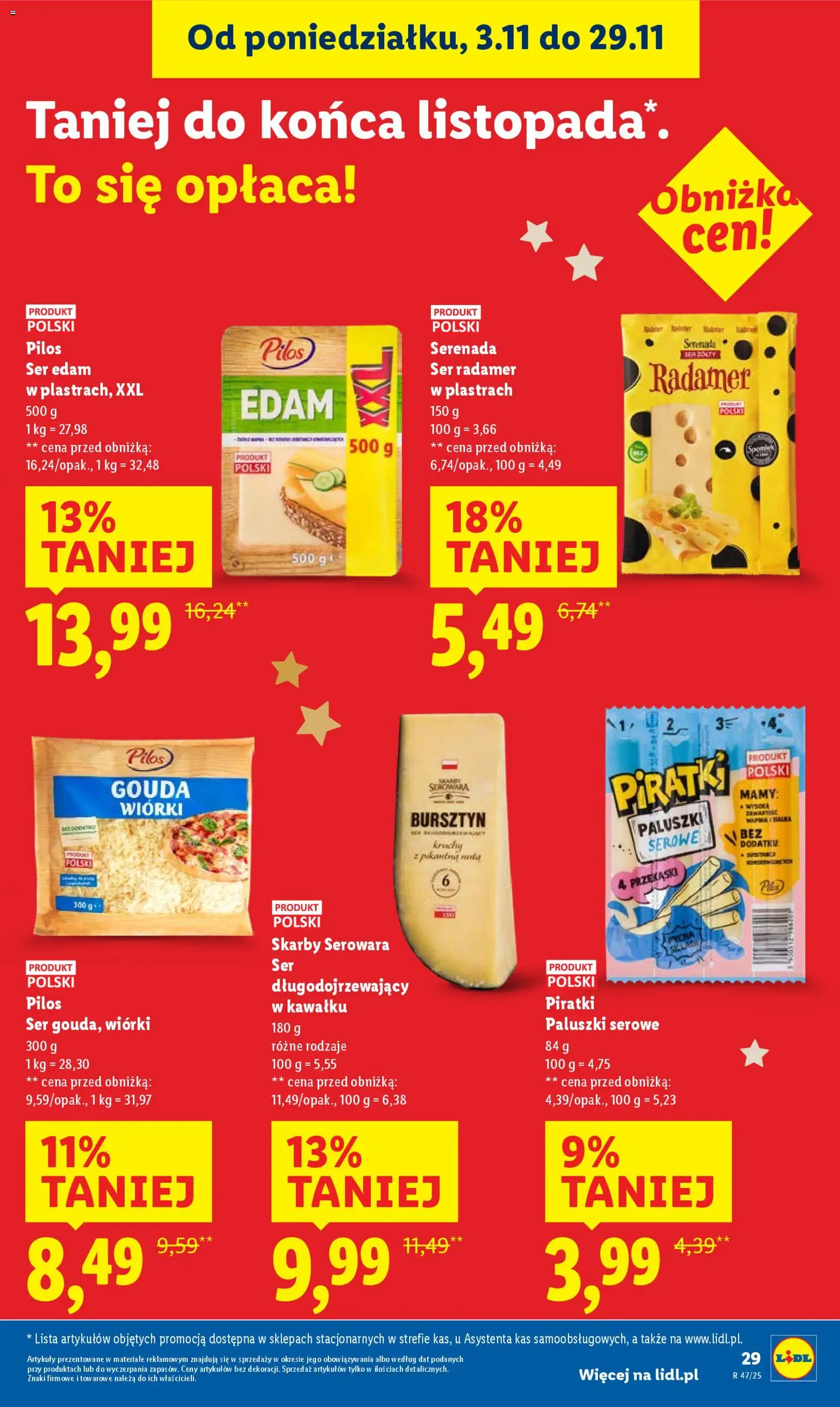 Lidl Gazetka od 20.11.2025 | Strona: 31 | Produkty: Paluszki, Ser, Paluszki serowe