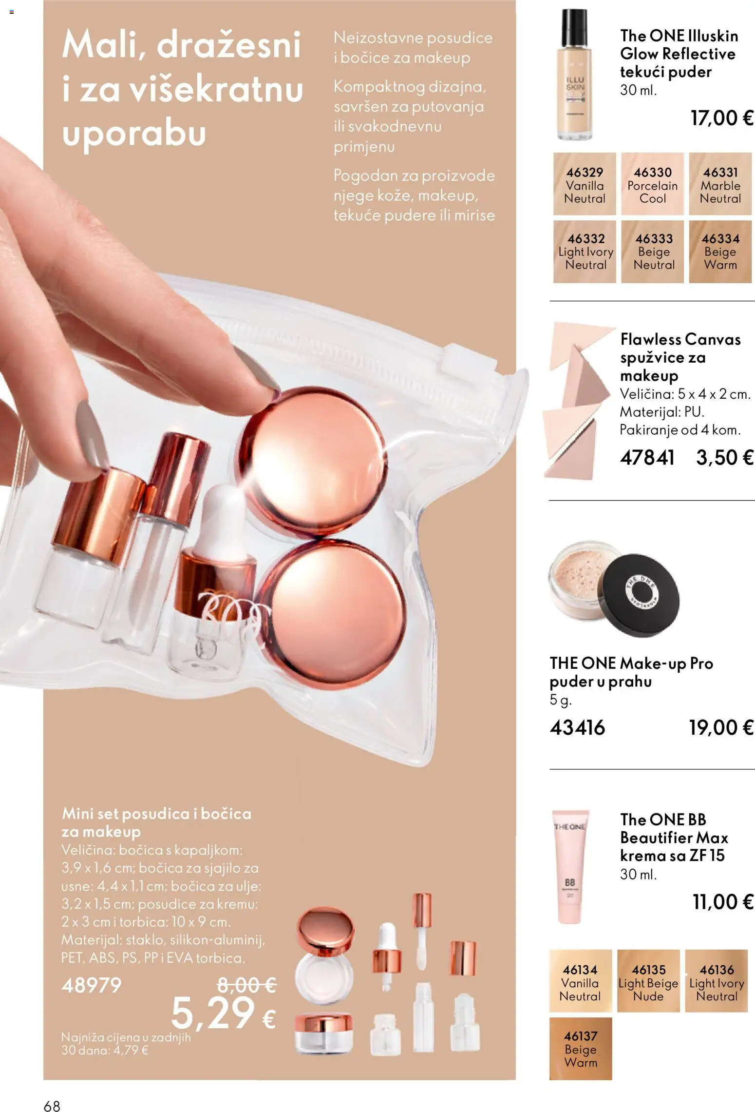Oriflame katalog | vrijedi od 28.01.2026 | Stranica: 68 | Proizvodi: Puder, Ulje, Krema, Torbica