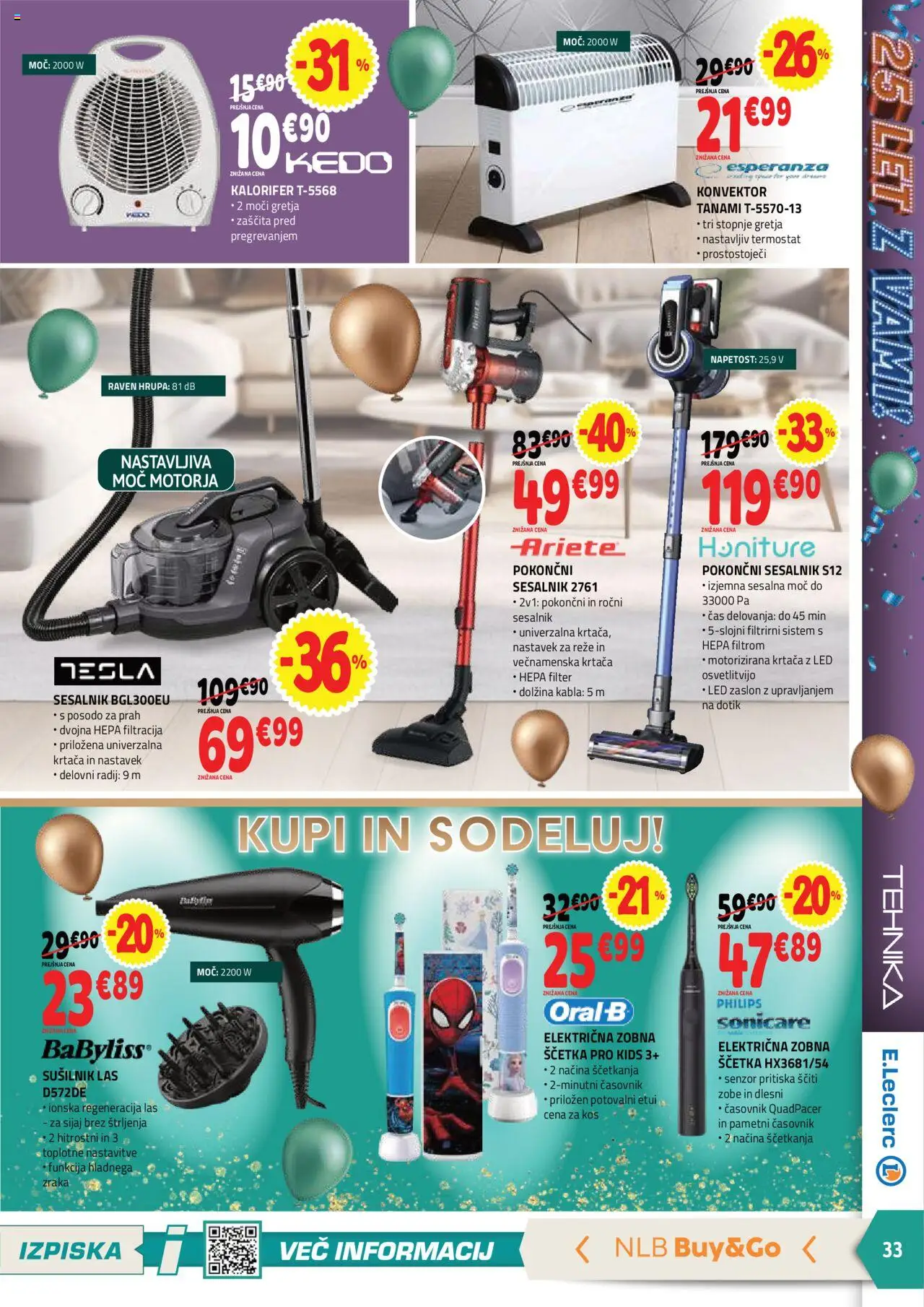 Novi E.leclerc katalog ponudbe – veljaven od 22.10.2025 | Stran: 5 | Izdelki: Termostat, Kos, Krtaca, Časovnik