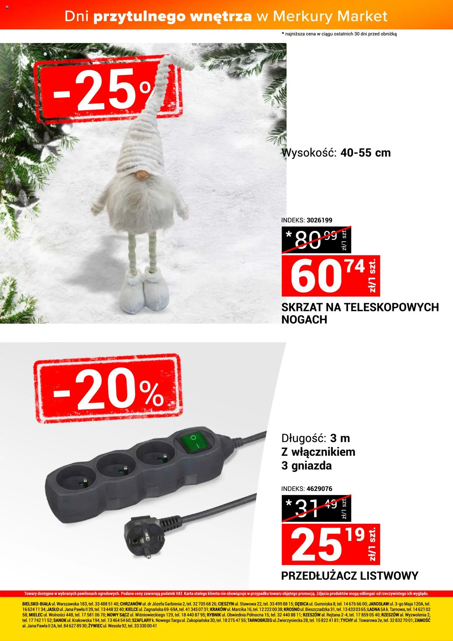 Merkury Market Gazetka - Dni przytulnego wnętrza od 22.11.2025 | Strona: 30 | Produkty: Karta, Przedłużacz