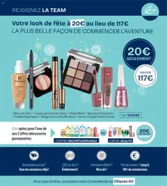 Stanhome - Prévisualisation de Sérum de Teint + Crayon gel Extreme Tattoo + Baked Blush + Mascara Triple Action + Palette Eyeshadow + Rouge à Lèvre Kiss Me More + Vernis à Ongles Pearly Fuchsia, Sérum de Teint lissant, Crayon gel Extreme Tattoo, Baked Blush, Mascara Triple Action, Palette Eyeshadow, Rouge à Lèvre Kiss Me More, Vernis à Ongles Pearly Fuchsia valide à partir de 20.10.2025 | Page: 49 | Produits: Serum, Blush, Mascara, Crayon