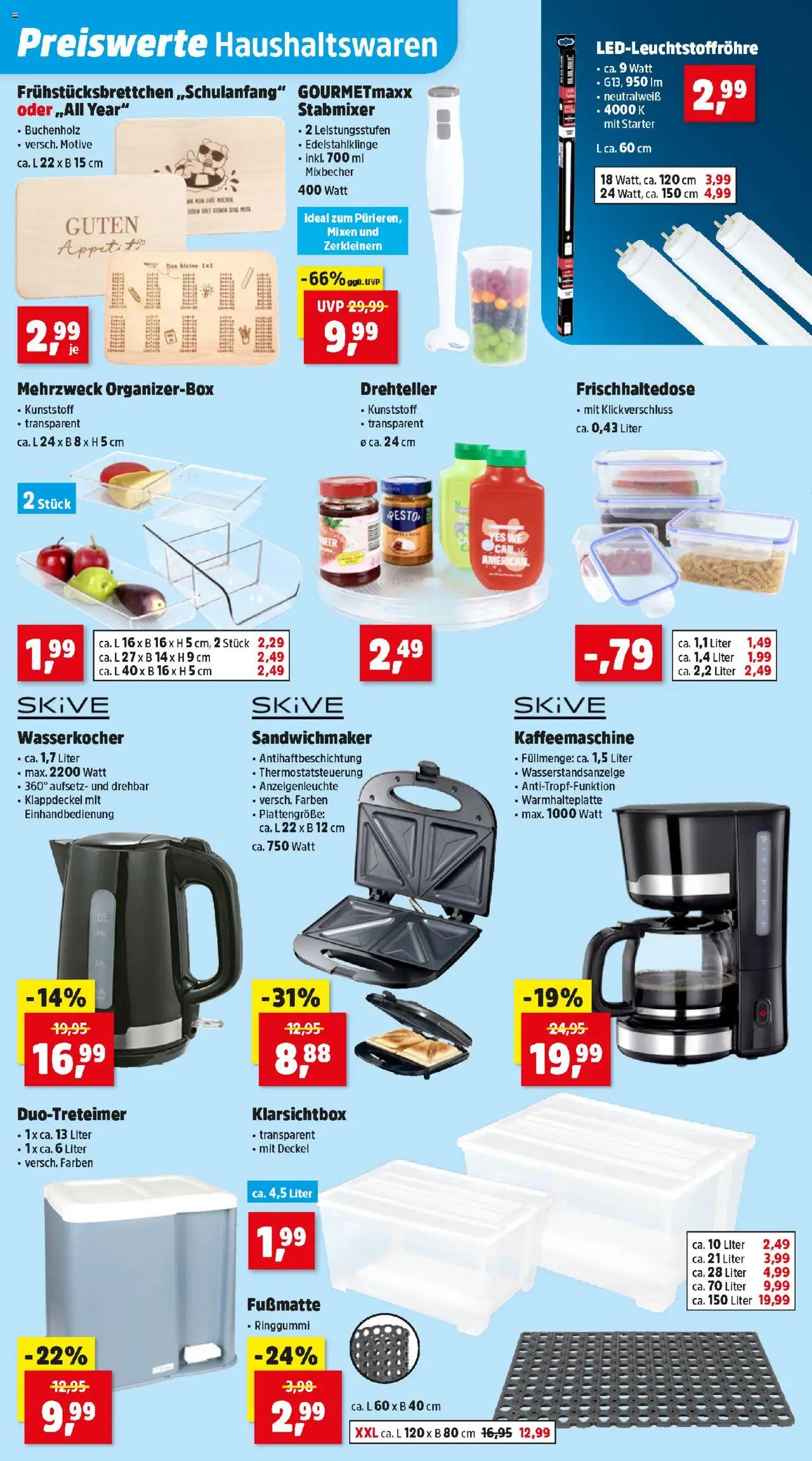 Thomas Philipps Flugblatt gültig ab 08.09.2025 | Seite: 4 | Produkte: Kaffeemaschine, Wasserkocher, Sandwichmaker
