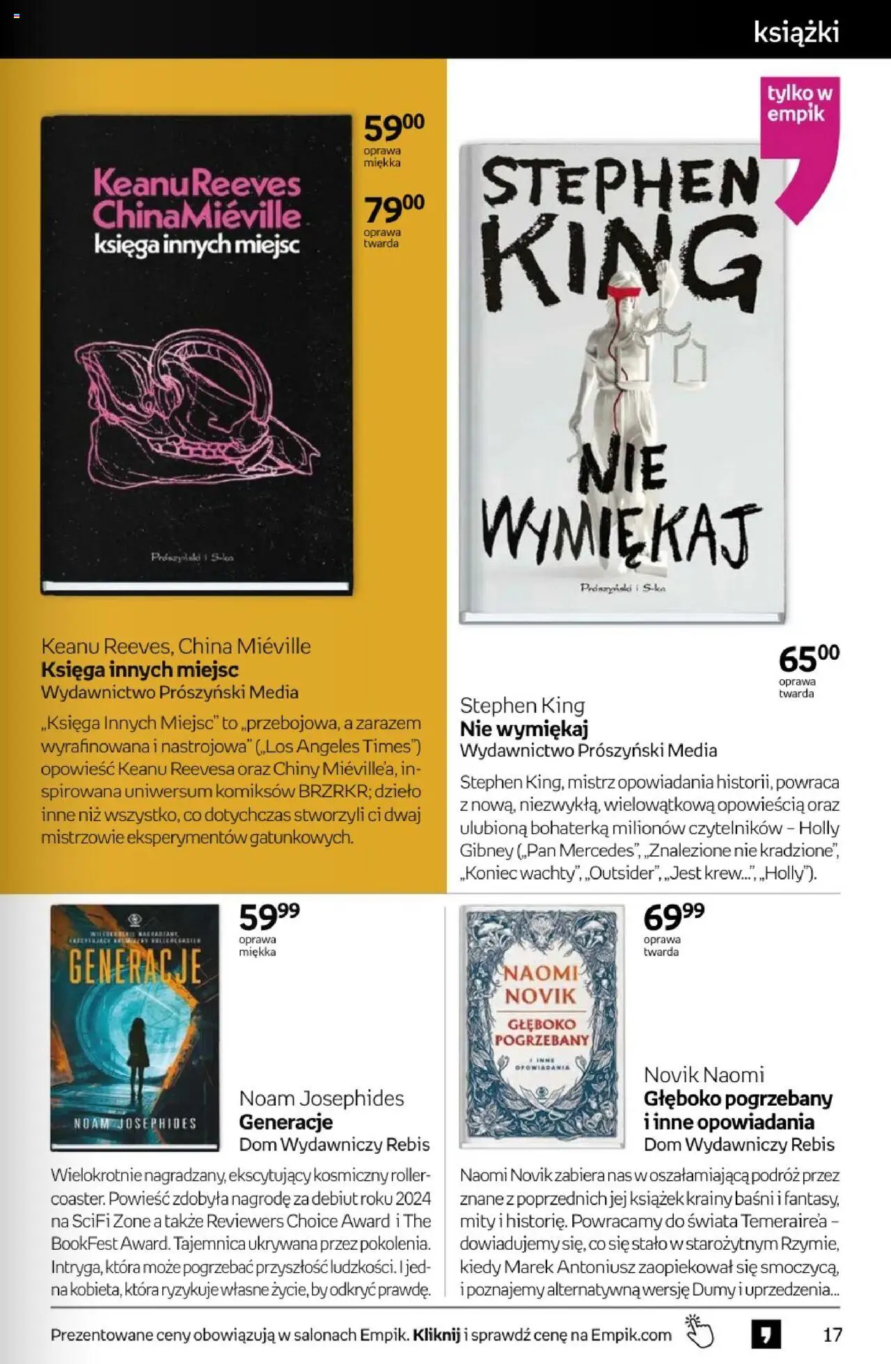 Empik promocje - Tom kultury Książki od 13.08.2025 | Strona: 17 | Produkty: Książki