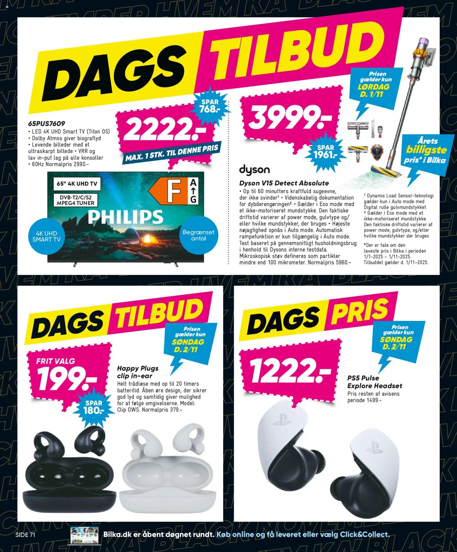 Bilka tilbudsavis – gyldig fra 31.10.2025 | Side: 2 | Produkter: Smart TV, TV, Lyd, Søm