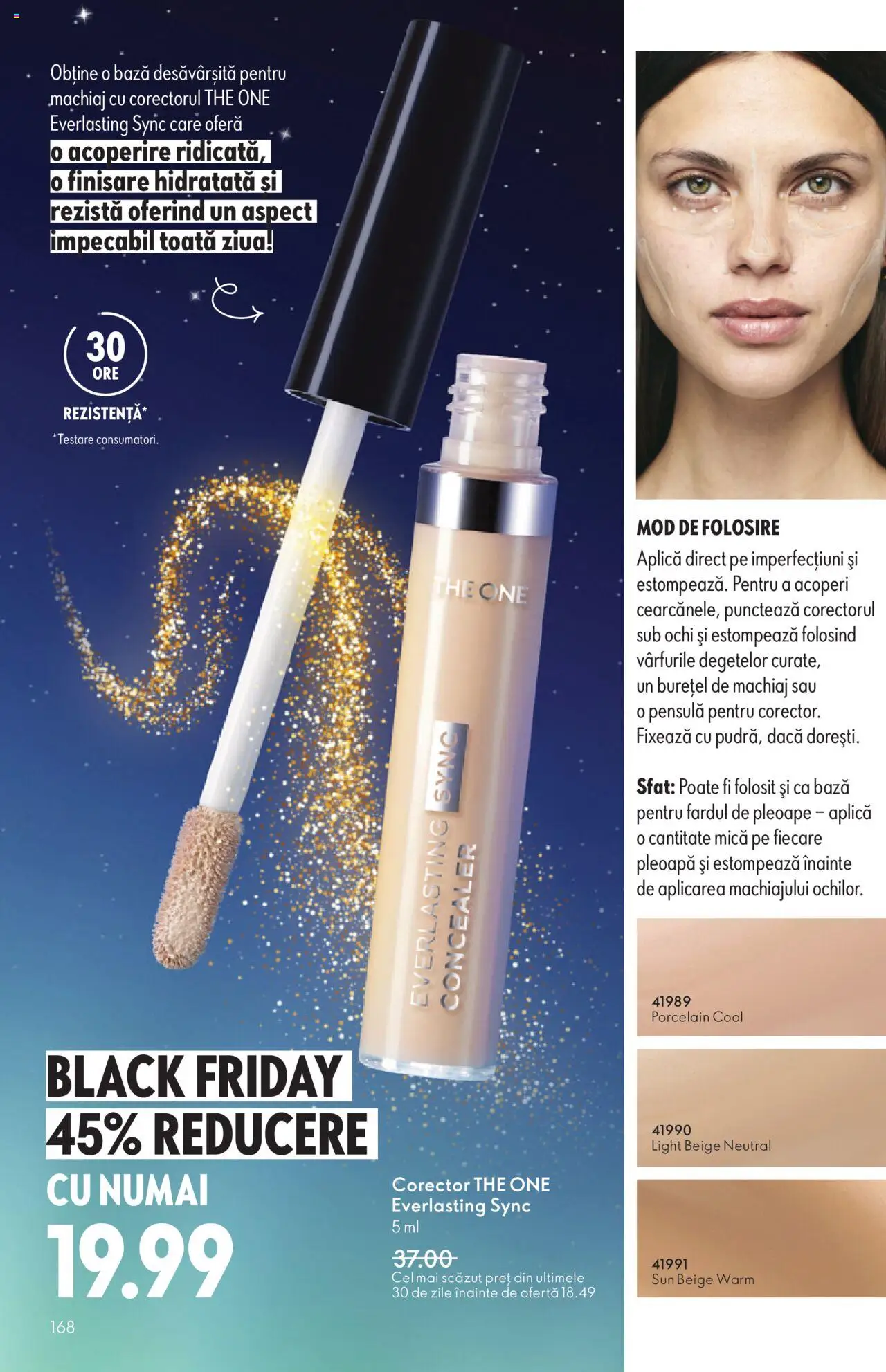 Noul catalog Oriflame – valabil de la 12.11.2025 | Pagină: 168 | Produse: Machiaj, Concealer
