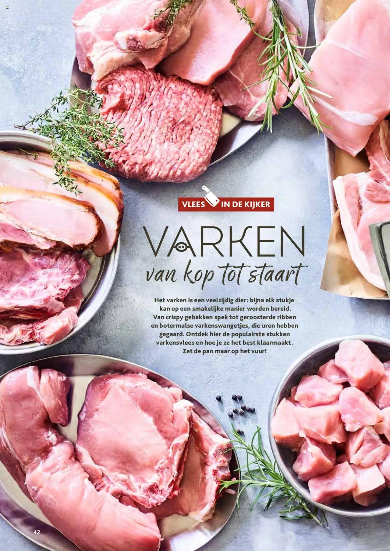 {H1} | Pagina: 42 | Producten: Varkensvlees, Sós kalács, Kan, Pan