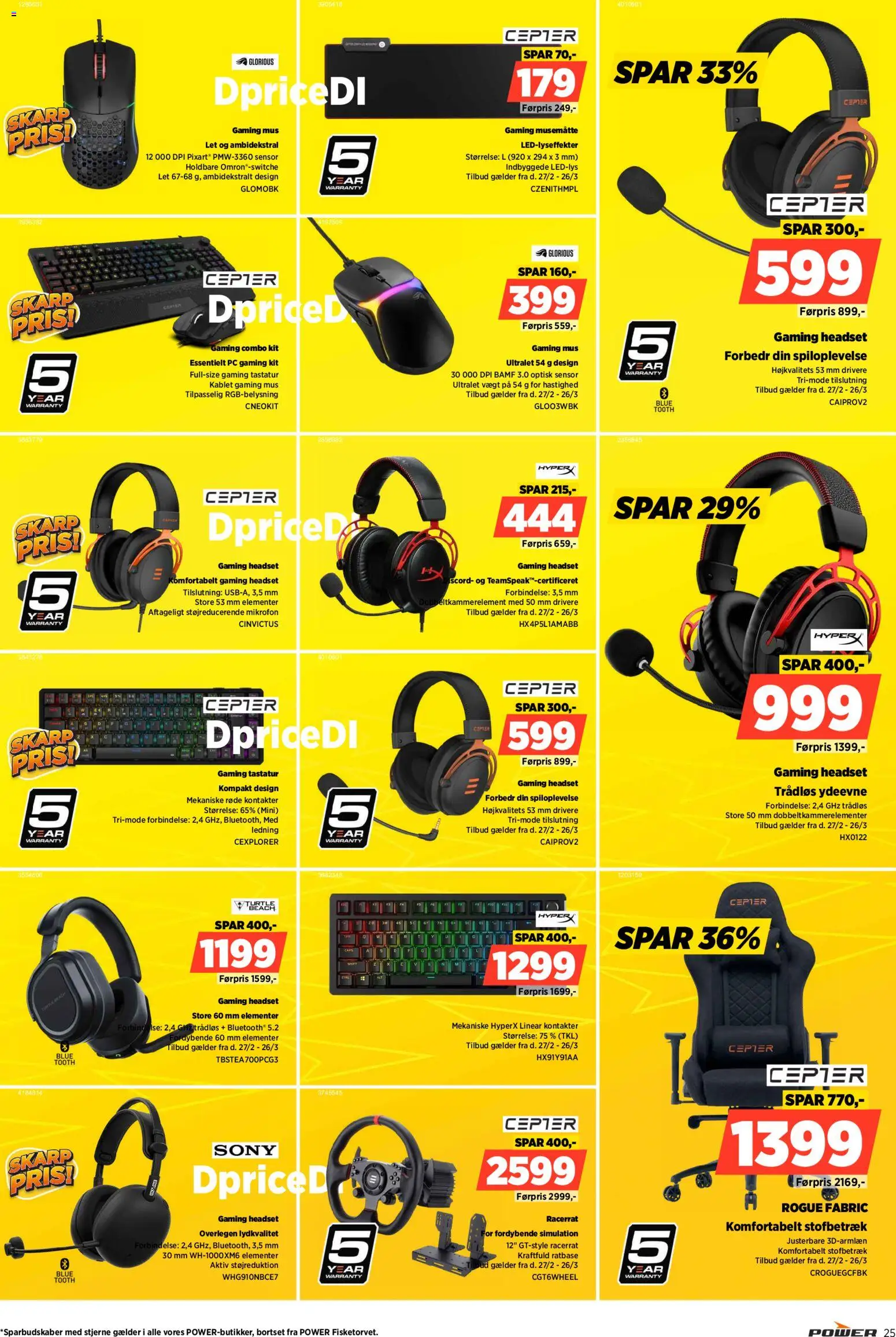Power tilbudsavis – gyldig fra 20.03.2026 | Side: 25 | Produkter: PC, Tastatur, Mikrofon, Caps