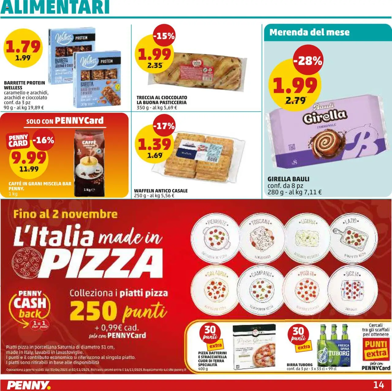 Volantino PENNY del 28.08.2025 | Pagina: 14 | Prodotti: Caffè, Barretta, Arachidi, Stracciatella