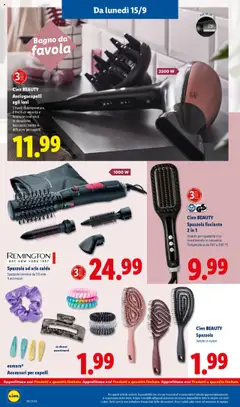 Volantino Lidl del 15.09.2025 | Pagina: 38 | Prodotti: Spazzola, Asciugacapelli, Bagno