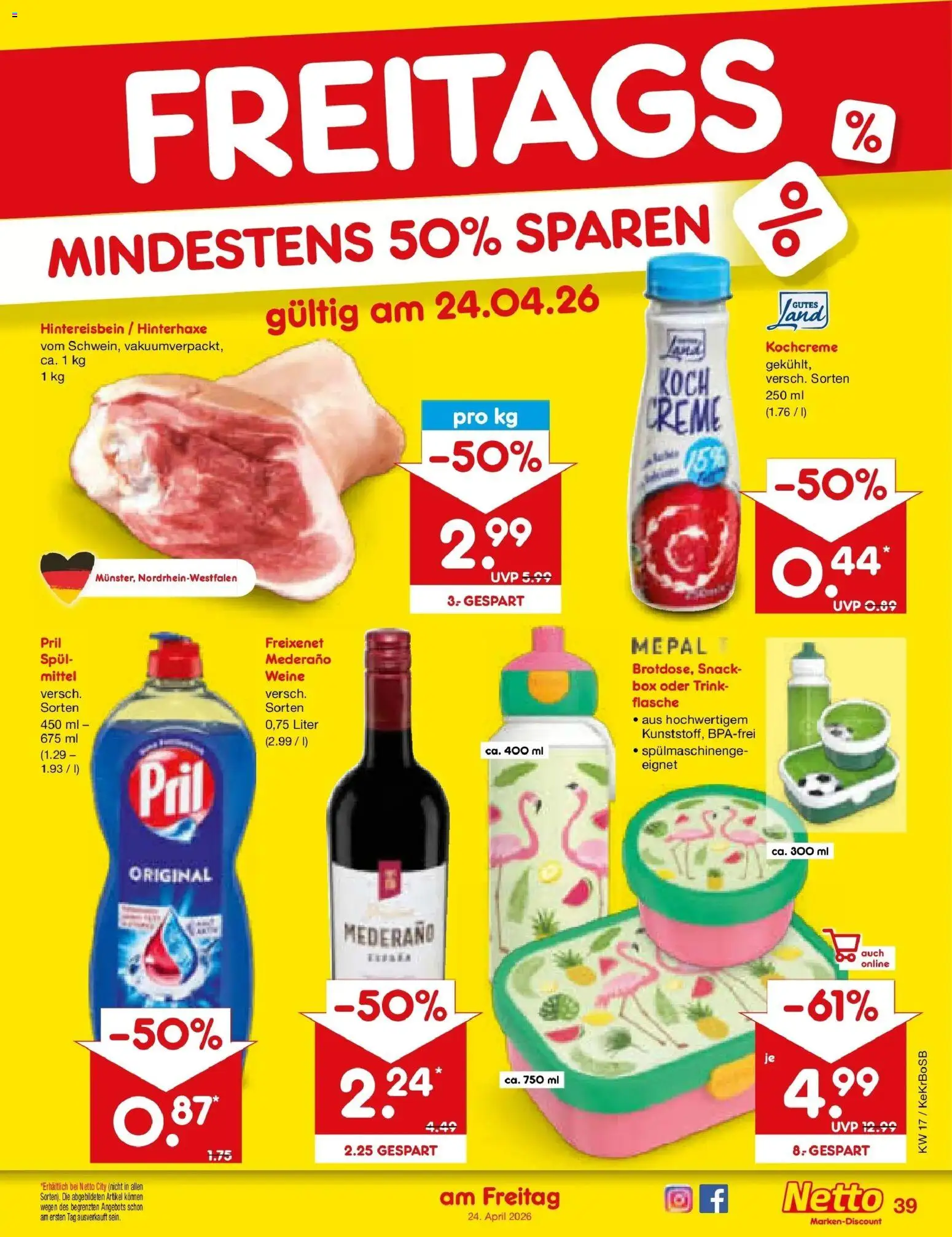 Netto Marken-Discount Prospekt Kruft	 – gültig ab 20.04.2026 | Seite: 54 | Produkte: Freixenet, Box, Creme, Pril