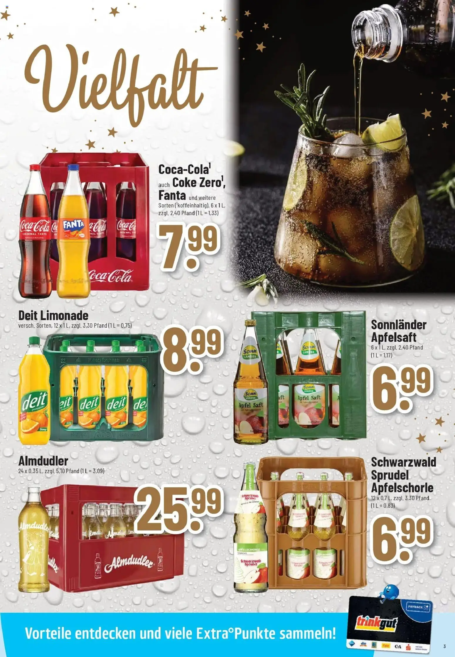 Trinkgut - trinkgut: Wochenangebote – gültig ab 07.12.2025 | Seite: 3 | Produkte: Coca cola, Fanta, Äpfel, Limonade