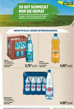 Metro Regionaler Flyer ab 01.04.2026 gültig | Seite: 5 | Produkte: Mineralwasser, Rhonsprudel, Gin